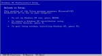 Windows XP setup menu